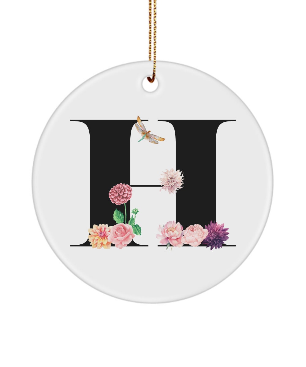 H Monogram Gift, Initial H, H Letter Gift, H Alphabet Gift, H Ornament, H