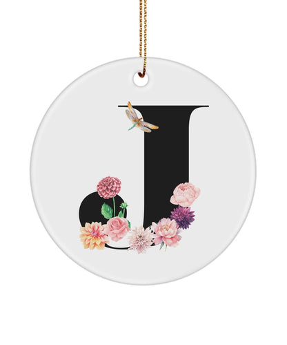 J Monogram Gift, Initial J, J Letter Gift, J Alphabet Gift, J Ornament, J