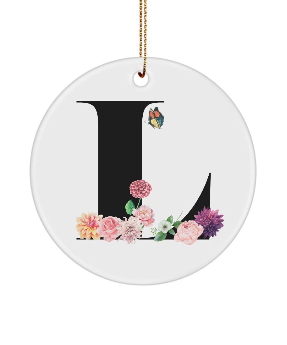 L Monogram Gift, Initial L, L Letter Gift, L Alphabet Gift, L Ornament, L