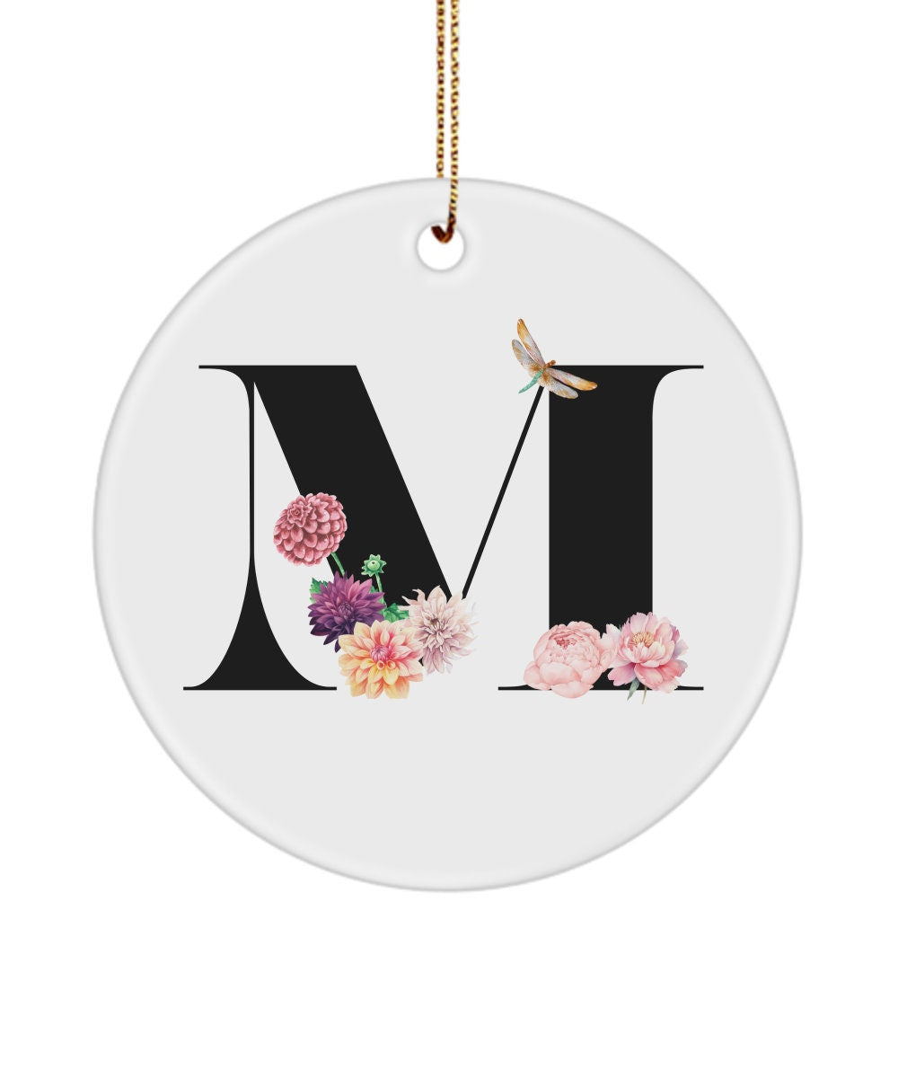 M Monogram Gift, Initial M, M Letter Gift, M Alphabet Gift, M Ornament, M, Gift for Her