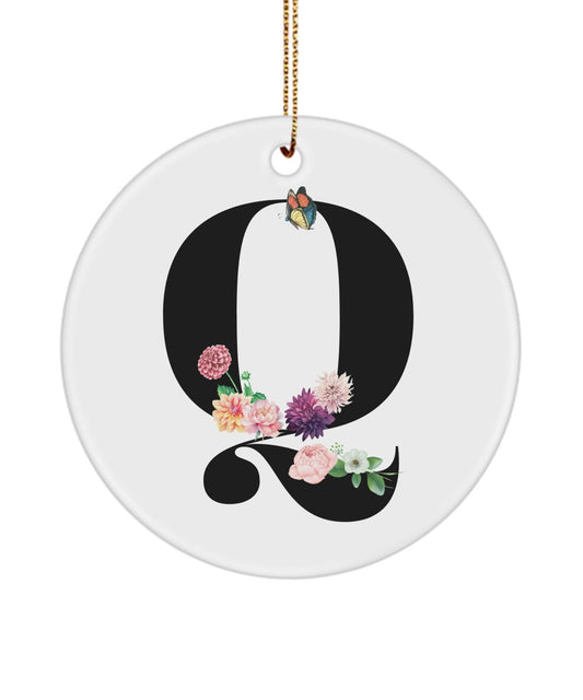 Q Monogram Gift, Initial Q, Q Letter Gift, Q Alphabet Gift, Q Ornament, Q, Gift for Her, Cute Gift