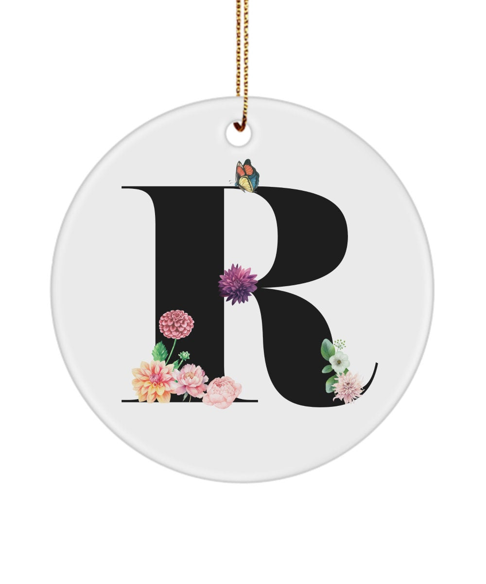 R Monogram Gift, Initial R, R Letter Gift, R Alphabet Gift, R Ornament, R, Gift for Her, Cute Gift