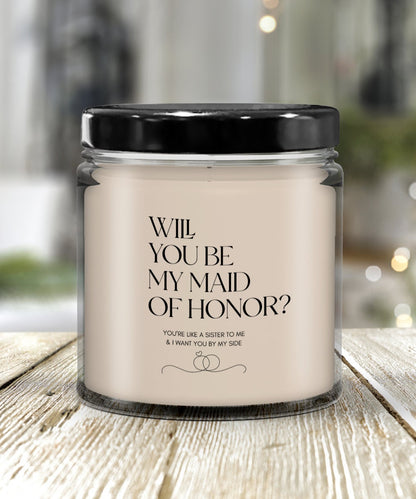 Maid of Honor Proposal, Will You Be My Maid of Honor, Maid of Honor Invitation, Maid of Honor Candle, Wedding Party Gifts