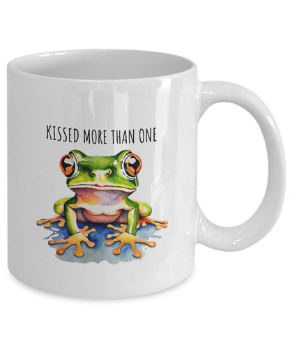 Frog Themed Gifts, Kissed a Frog, Frog Mug, Frog Related Gifts, Frog Collector Gifts, Boyfriend Gift, Kissing Frogs Mug, Frog Cup, Frog Mug