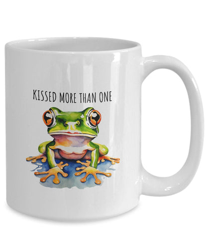 Frog Themed Gifts, Kissed a Frog, Frog Mug, Frog Related Gifts, Frog Collector Gifts, Boyfriend Gift, Kissing Frogs Mug, Frog Cup, Frog Mug