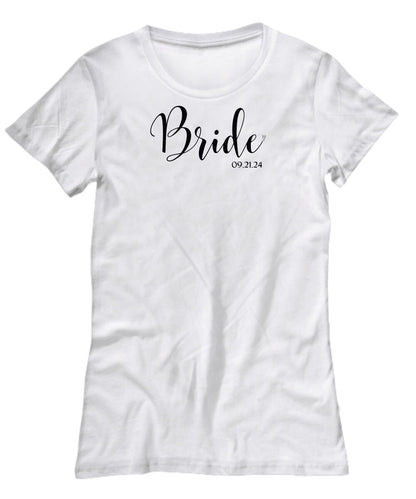 Bride T-Shirt, Customized Bride Shirt, Hen Party Shirt, Bride Gift, Personalized Bride Gift