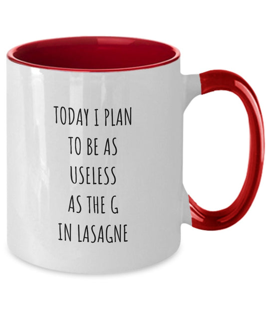 Funny Office Gift, Coworker Gift, Office Mug, Roomate Gift, Gift for Best Friend, Useless as G in Lasagne