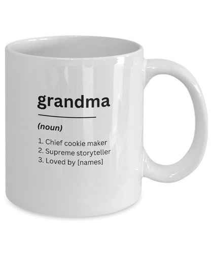 Personalized Grandma Mug, Grandma Gift, Grandma Meaning, Grandma Coffee Mug, Gift for Grandma, Gift for Grandmother, Oma Gift