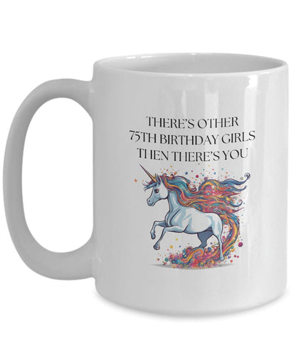 75th Birthday Mug, 75th Birthday Gift for Women, 75th Birthday Gift Ideas, Unicorn Mug