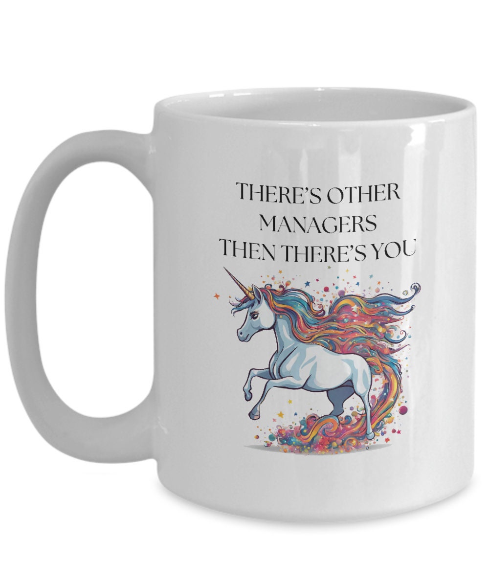 Gift For Manager Thank You Mug For Office Manager Gift Idea Unicorn Manager