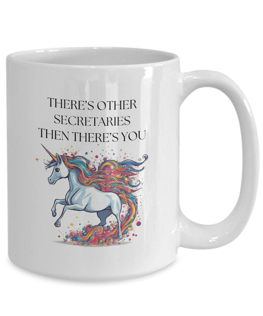 Secretary Thank You Gift For Secretary Mug Unicorn Secretary