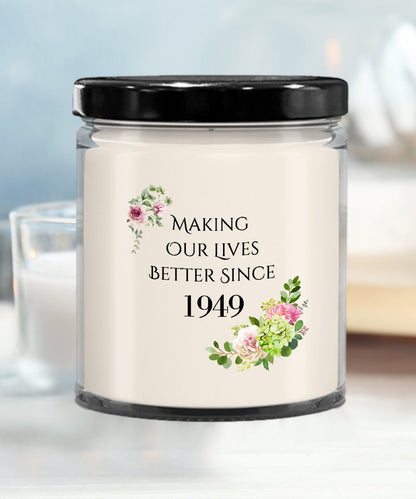 75th Birthday Candle, 75th Birthday Gift For Women, 75th Birthday Gift Ideas