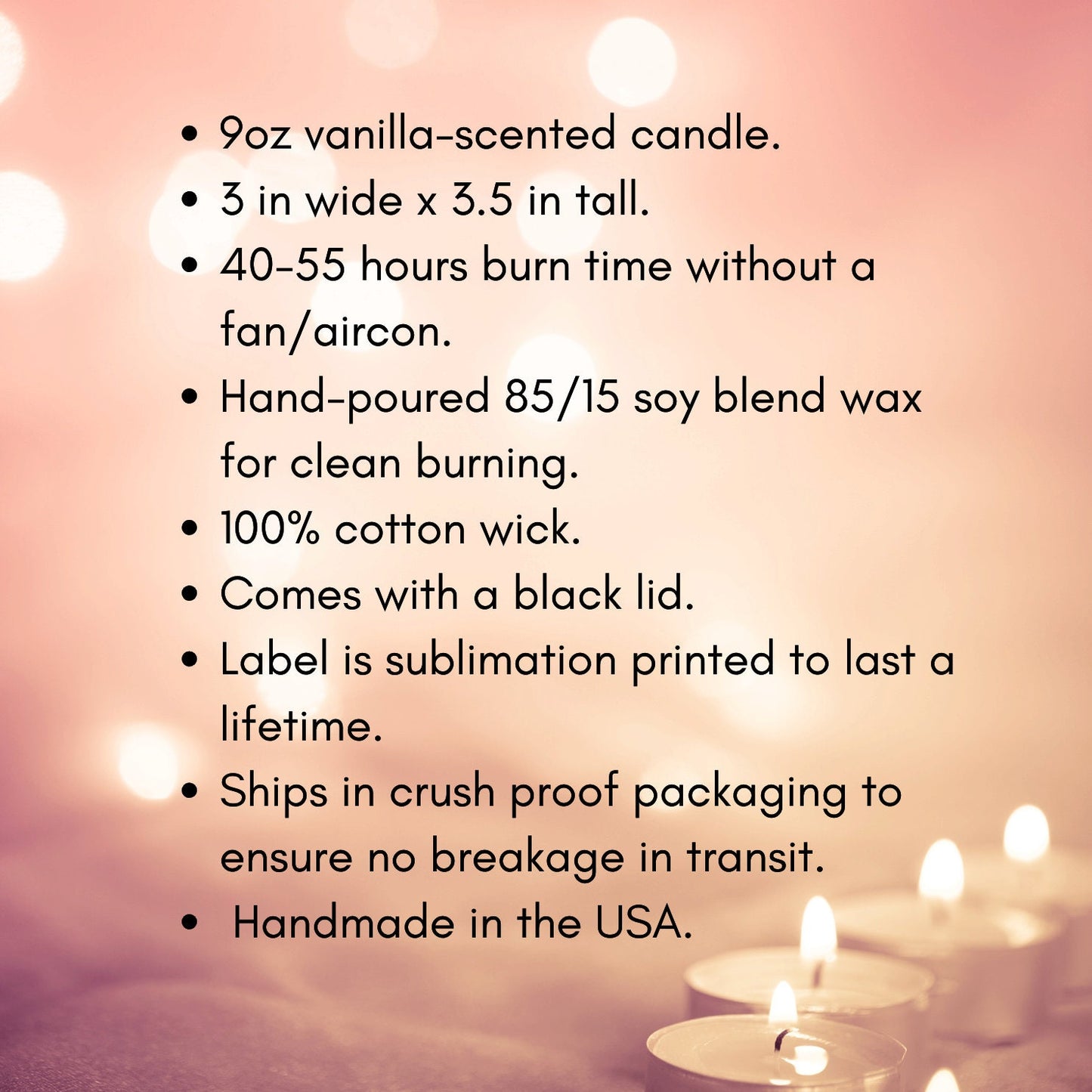 75th Birthday Candle, 75th Birthday Gift for Women, 75th Vanilla Candle