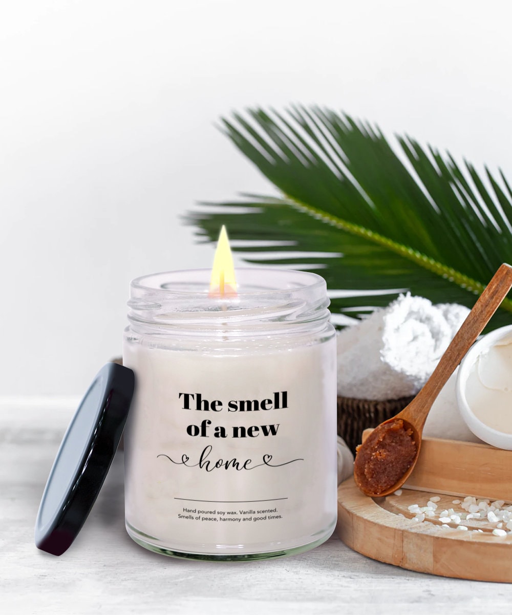 Housewarming Gift, New Home Candle Gift, Smell of a New Home Candle, Vanilla Candle House Gift