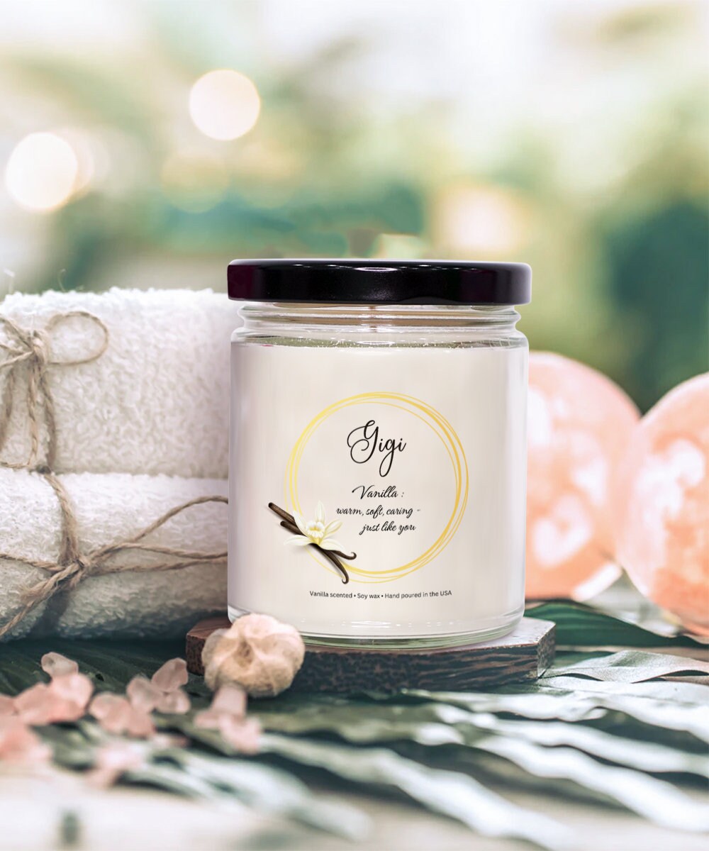 Gigi Gift, Gigi Candle, Gift for Gigi, Grandmother Gift, Vanilla Candle