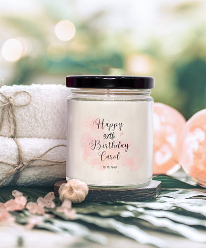 97th Birthday, Personalized 97th Birthday Candle, Customised 97th Birthday Gift, 97th Vanilla Candle, 97th Birthday Gift For Her