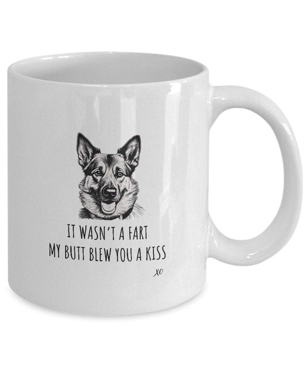 Alsatian Dog Gift, German Shepherd Mug, It Wasn't A Fart, Gag Dog Mom Gift, Dog Dad Gift