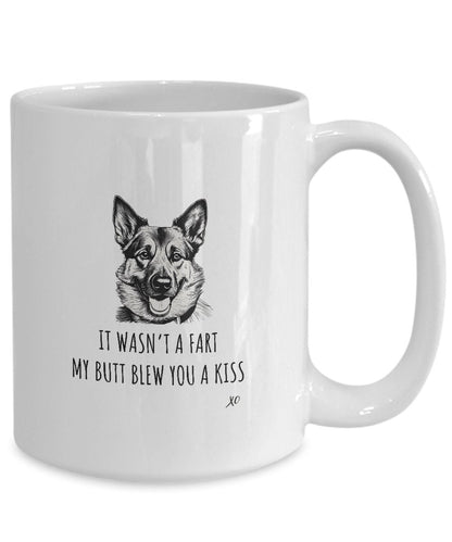 Alsatian Dog Gift, German Shepherd Mug, It Wasn't A Fart, Gag Dog Mom Gift, Dog Dad Gift