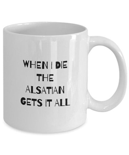 Alsatian Dog Gift, German Shepherd Mug, Funny Alsatian Mom Gift, Alsatian Dad Gift