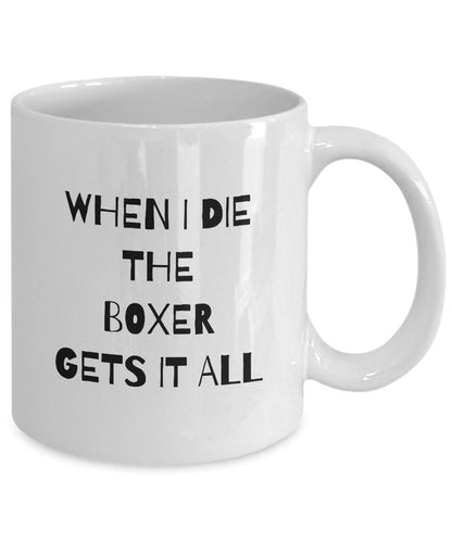 Funny Boxer Mug, Boxer Mom Gift, Gag Boxer Gift