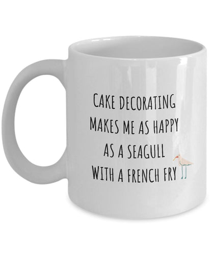 Gift for Cake Decorator, Gift for Baker, Cake Decorating Mug, Happy Mug for Cook