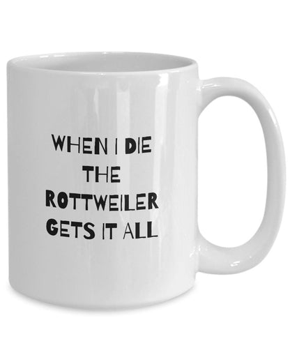 Rottweiler Mug, Rottweiler Mom Gift, Funny Rottweiler Gift