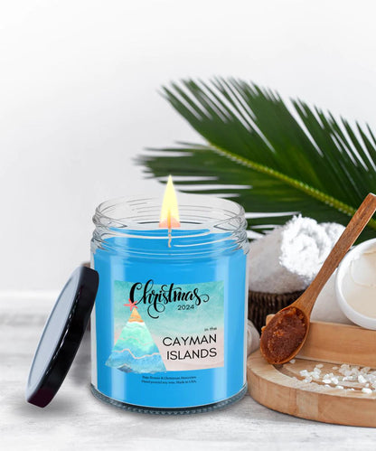 Christmas in the Cayman Islands 2024 Scented Candle, Cayman Islands Souvenirs, Cayman Islands Candle