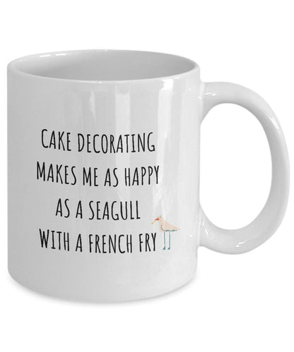 Gift for Cake Decorator, Gift for Baker, Cake Decorating Mug, Happy Mug for Cook