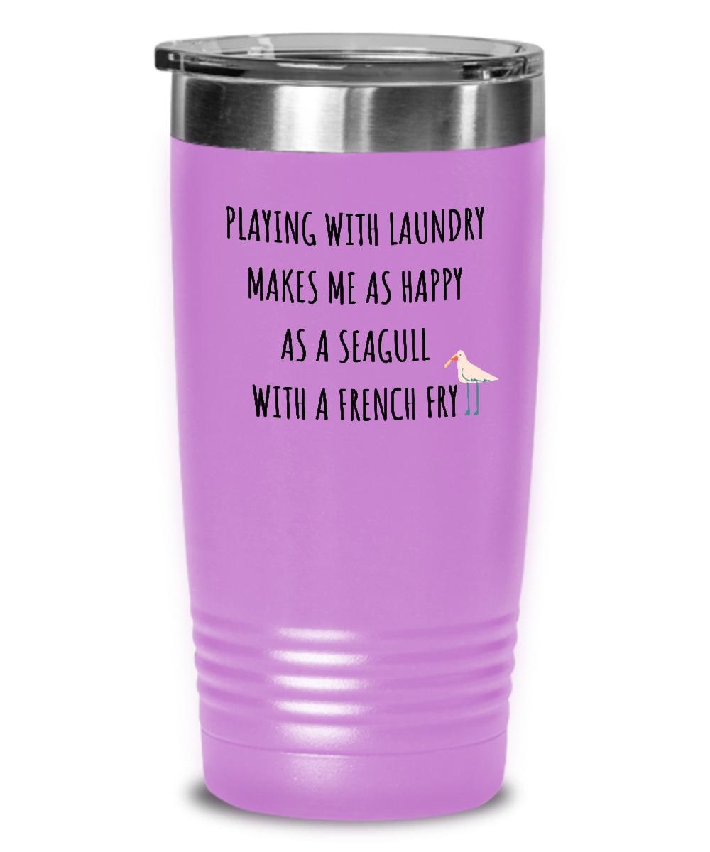 Funny Laundry Mug, Housework Gift, Clean Laundry Fan, Travel Mug for Mom