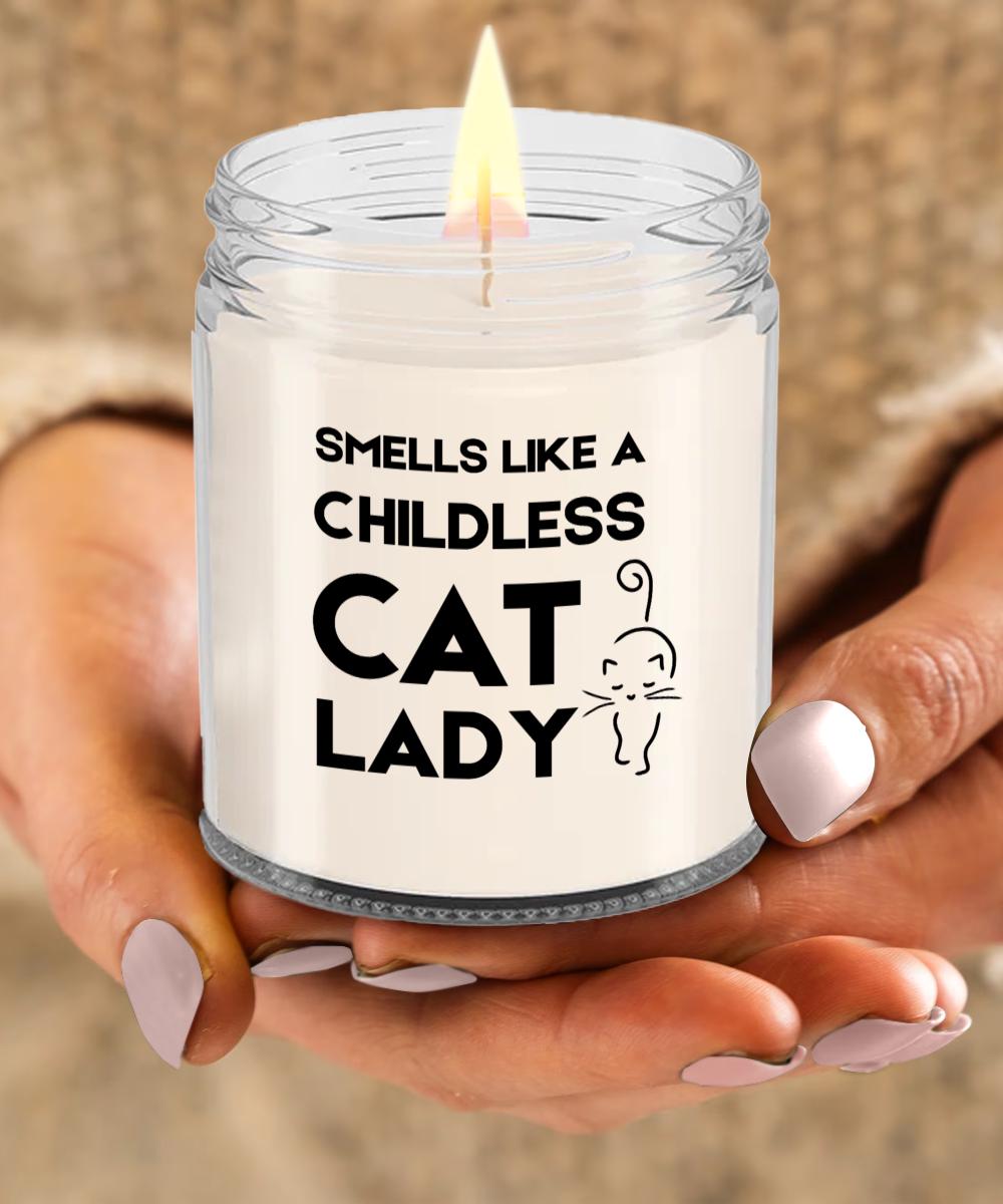 Childless Cat Lady Candle, Smells Like A Childless Cat Lady, Funny Cat Lady Gift