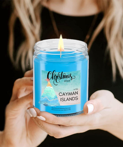 Christmas in the Cayman Islands 2024 Scented Candle, Cayman Islands Souvenirs, Cayman Islands Candle