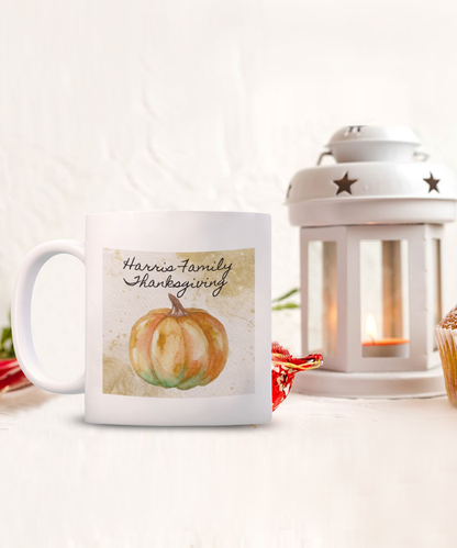 Personalized Thanksgiving Gift, Thanksgiving Coffee Mug, Thanksgiving Gift Ideas for Family