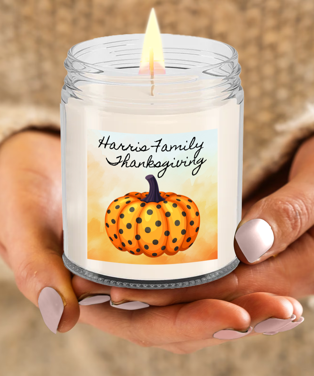 Personalized Thanksgiving Gift, Thanksgiving Candle