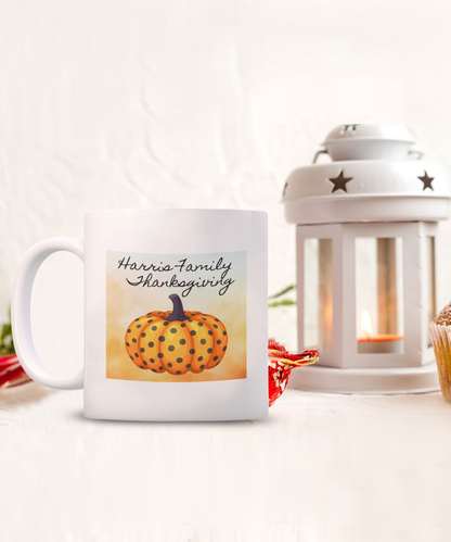 Personalized Thanksgiving Gift, Thanksgiving Mug