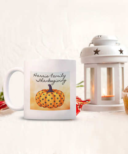 Personalized Thanksgiving Gift, Thanksgiving Mug