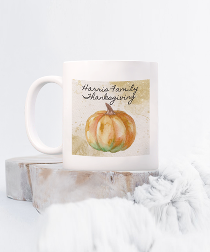 Personalized Thanksgiving Gift, Thanksgiving Coffee Mug, Thanksgiving Gift Ideas for Family