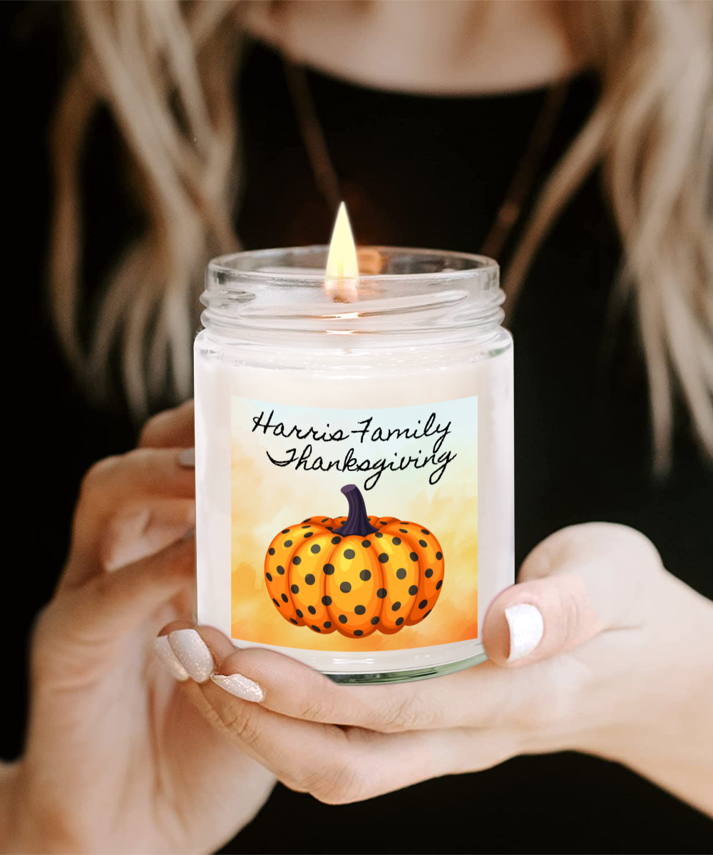 Personalized Thanksgiving Gift, Thanksgiving Candle