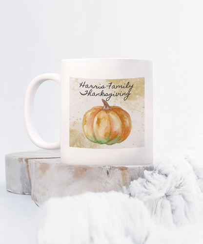 Personalized Thanksgiving Gift, Thanksgiving Coffee Mug, Thanksgiving Gift Ideas for Family