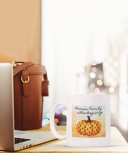 Personalized Thanksgiving Gift, Thanksgiving Mug