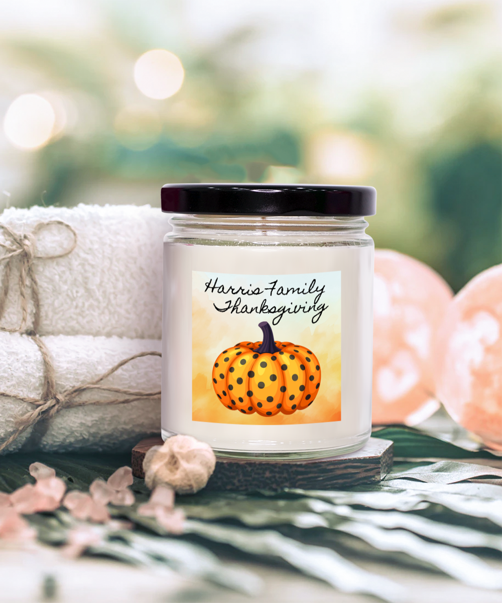 Personalized Thanksgiving Gift, Thanksgiving Candle