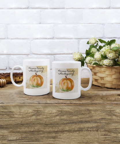 Personalized Thanksgiving Gift, Thanksgiving Coffee Mug, Thanksgiving Gift Ideas for Family